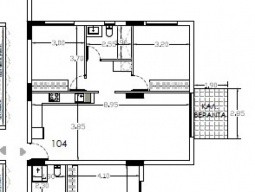 Illustration of the apartment design layout
