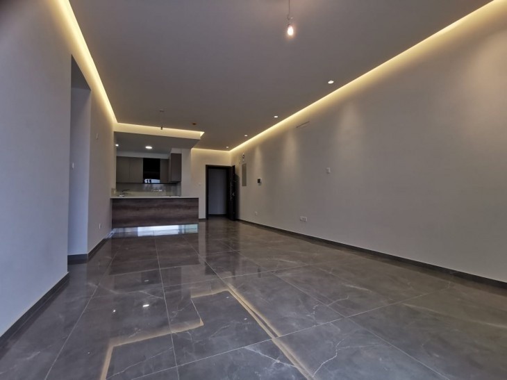 The main area for living room and dining room with marble floor