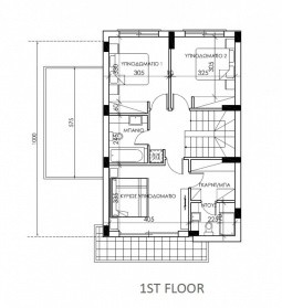 Illustration of the first-level floor plan.
