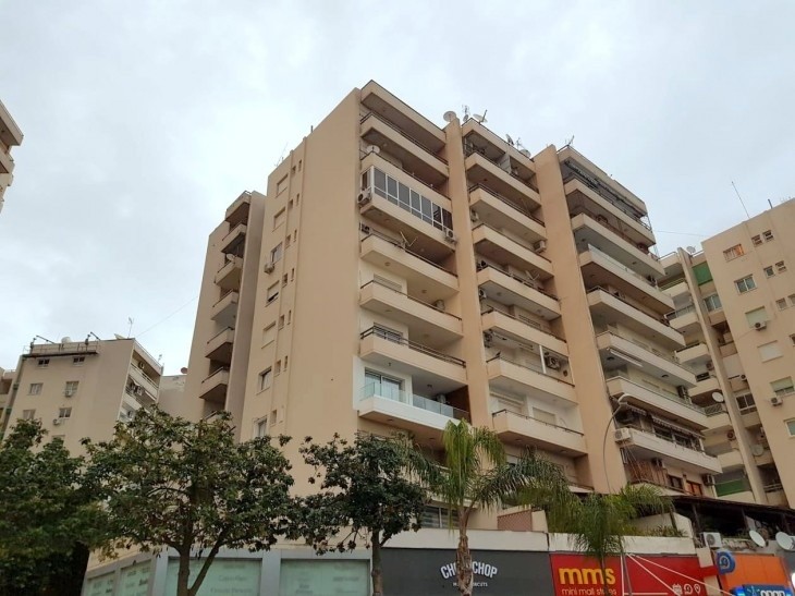 nine floors mix-used development building that the apartment is located