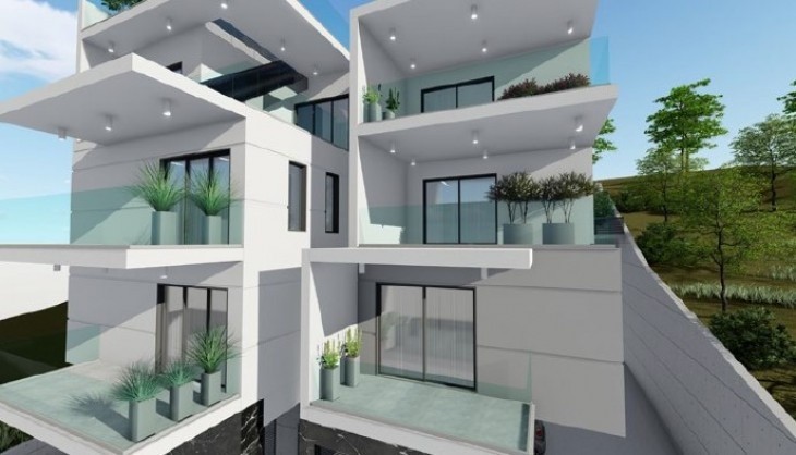3d illustration presenting the residential building exterior