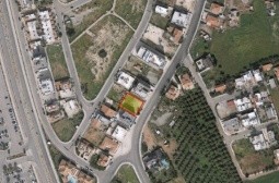 Aerial picture of the residential plot in Zakaki
